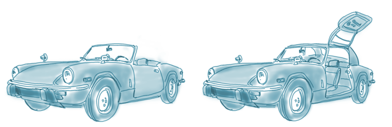 Illustration for article titled Is an Add-On Hardtop with Gullwing Doors a Good Idea or a Bad Idea?